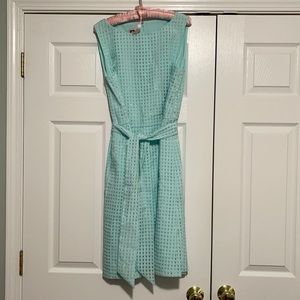 Anne Klein dress barely worn , mint green with slight shimmer to fabric